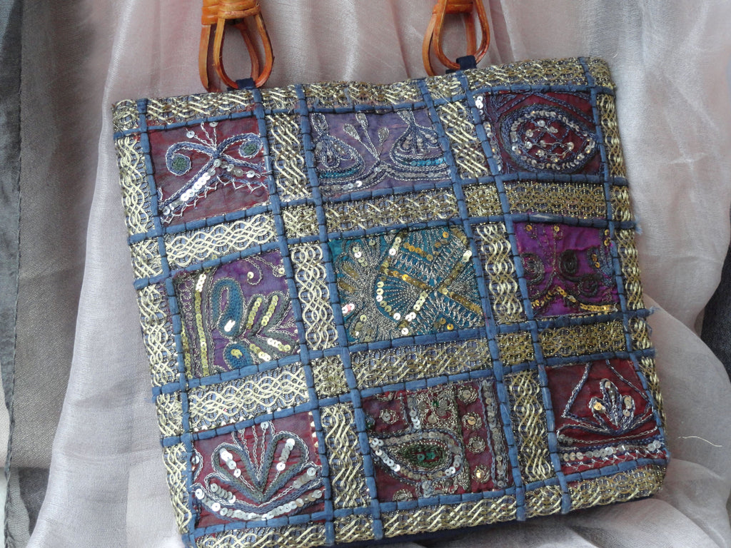 indian laptop bag or iPad bag and handbag sequins from Artikrti