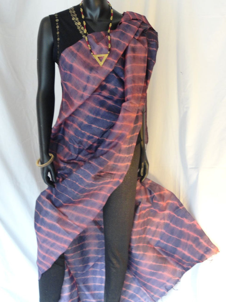 Silk stole or shawl, tie & dye, boho, ethnic indian 3