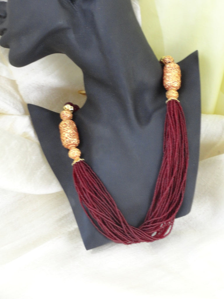 indian jewelry bead necklace minakari chain6 artikrti