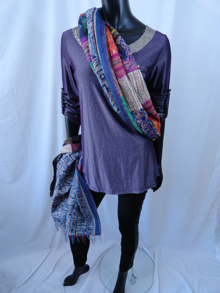 gift for women silk shawl stole wrap indian artikrti 10