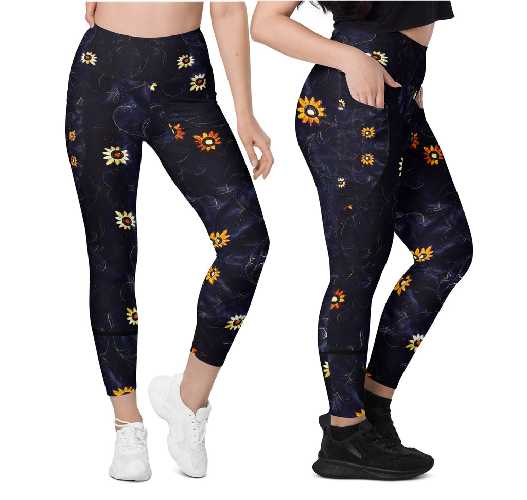 recycled-boho-leggings-with-pockets-high-waist-yoga-pants-floral-blue-black-magnolias-artikrti1