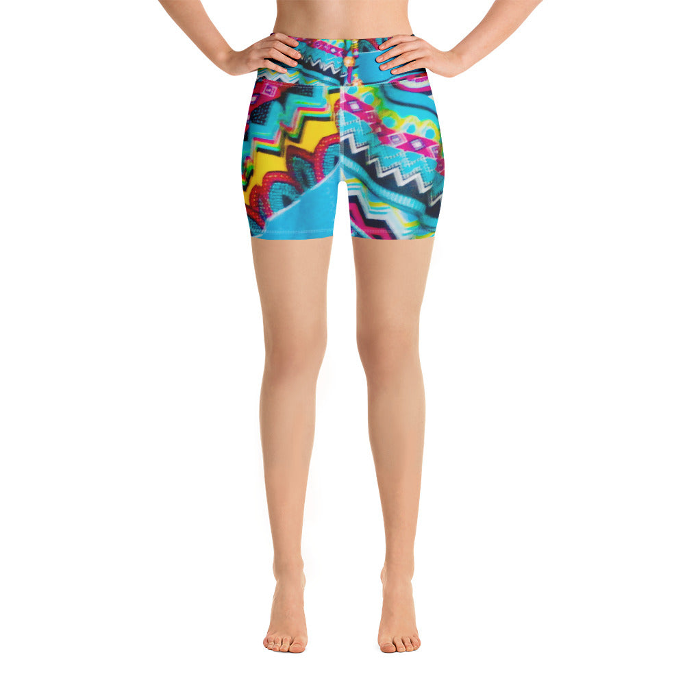bhangra-runningshorts-fitness-wear-women-colorful-batik-print-wickedyo7