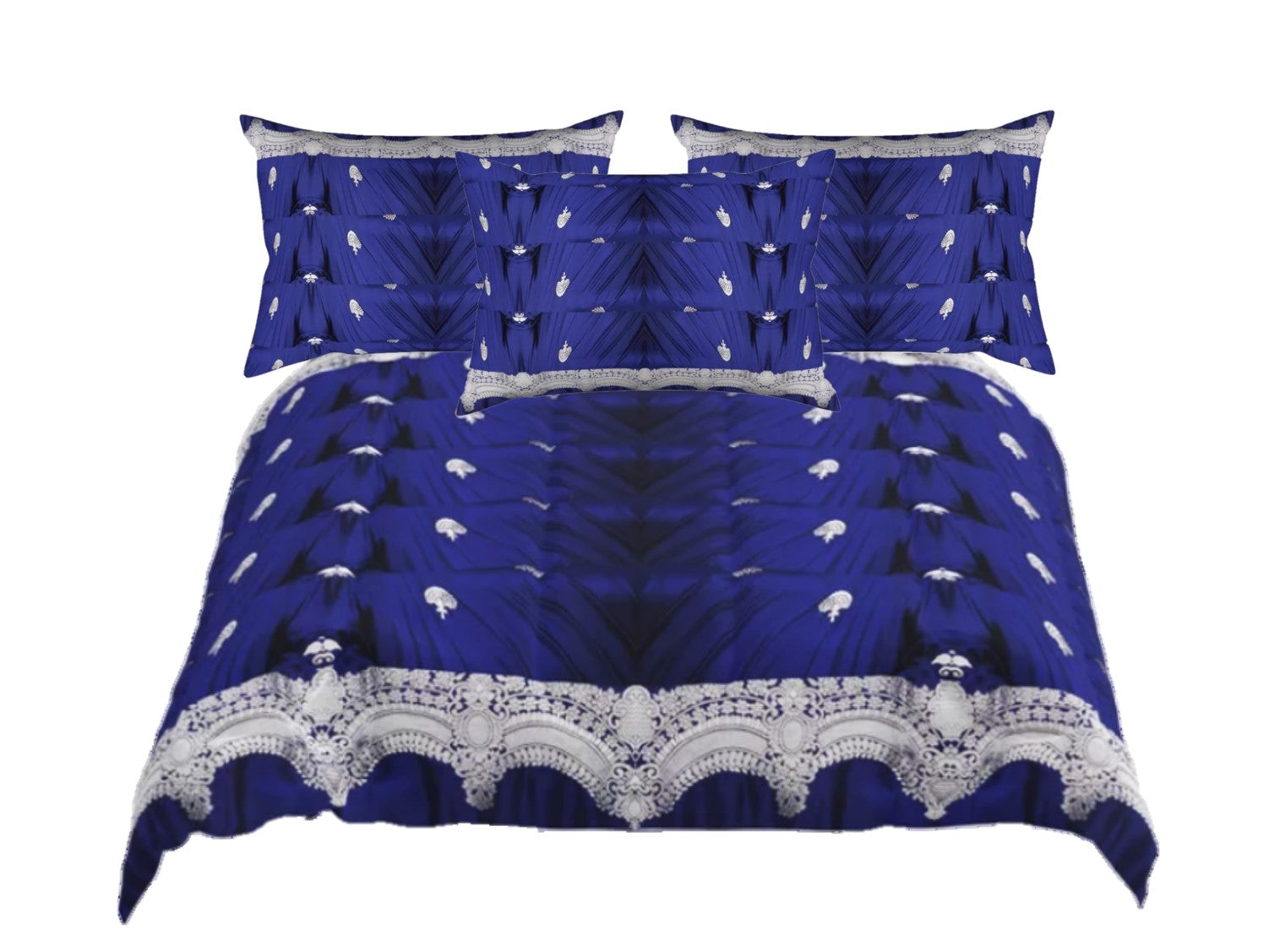 Navy blue comforter Queen Down full comforter with matching pillow
