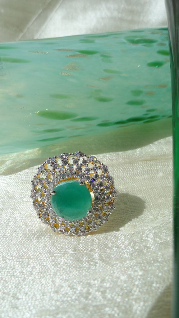 green-jade-finger-ring-white-stones-artikrti4 jfr1006