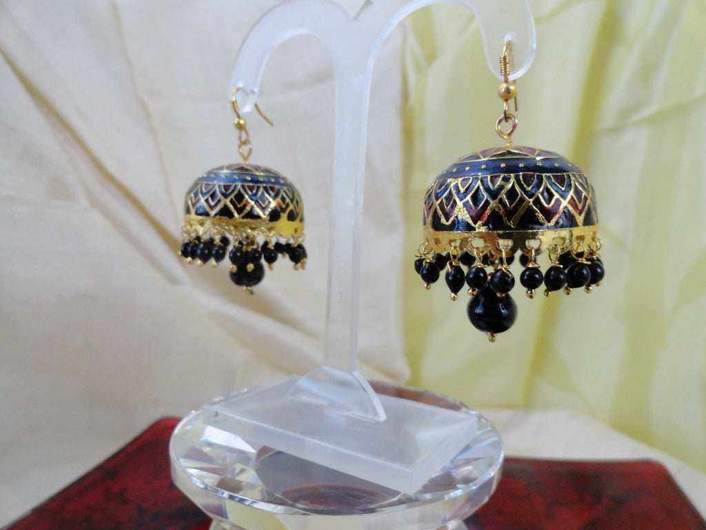 Indian jewelry: minakari dangling earrings from artikrti 3