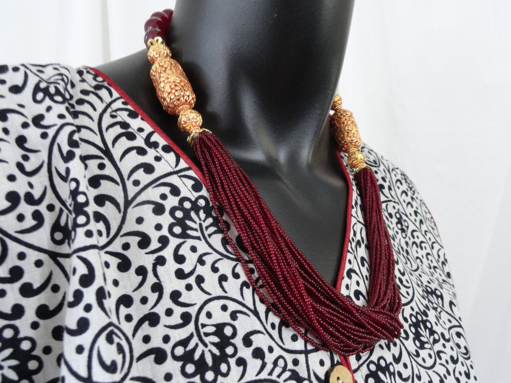 indian jewelry bead necklace minakari chain5 artikrti