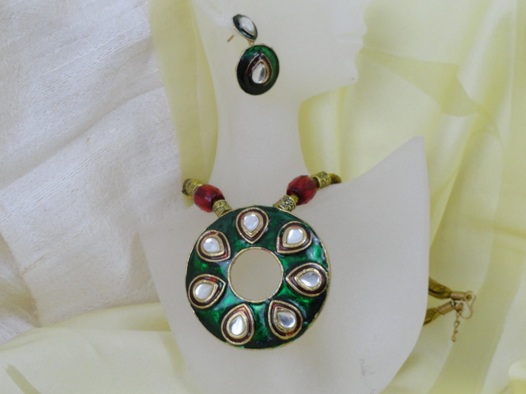 indian jewelry necklace ear rings set artikrti2