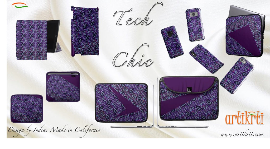 laptop samsung phone iPhone iPad cover case bag purple artikrti