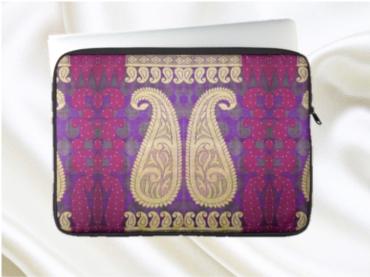 laptop bag MacBook sleeve purple Indian artikrti1