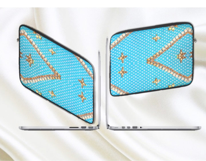 MacBook bag or laptop sleeve turquoise artikrti3