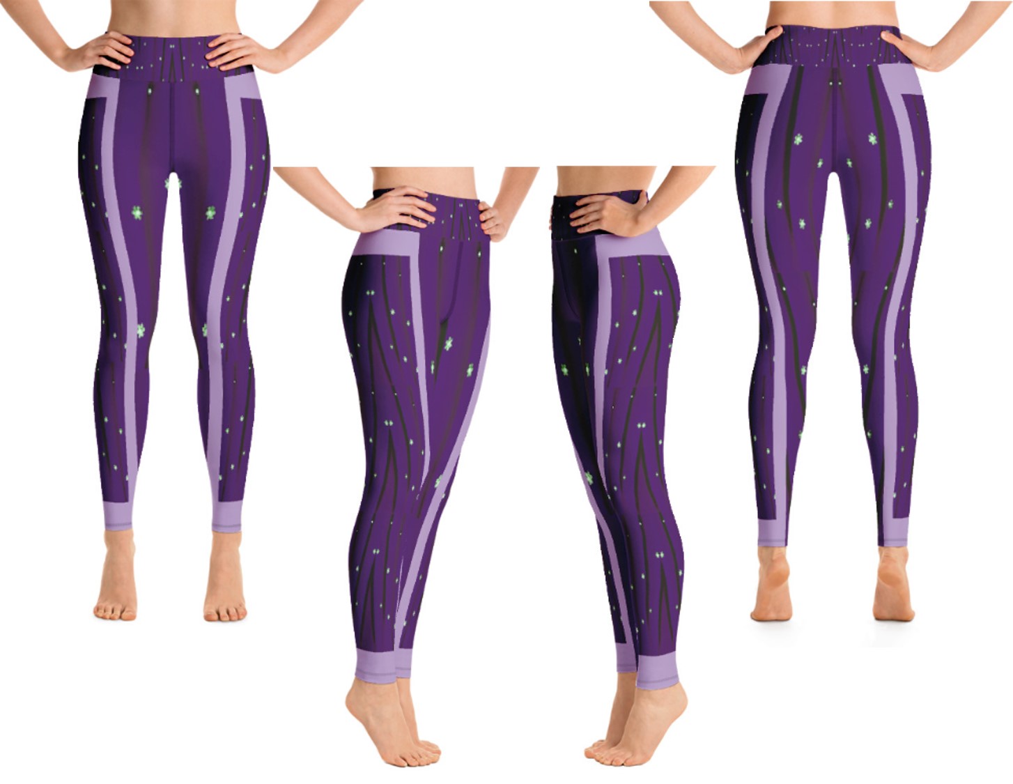 High-waist yoga pants with pocket. Women's gym workout leggings- pink –  Artikrti