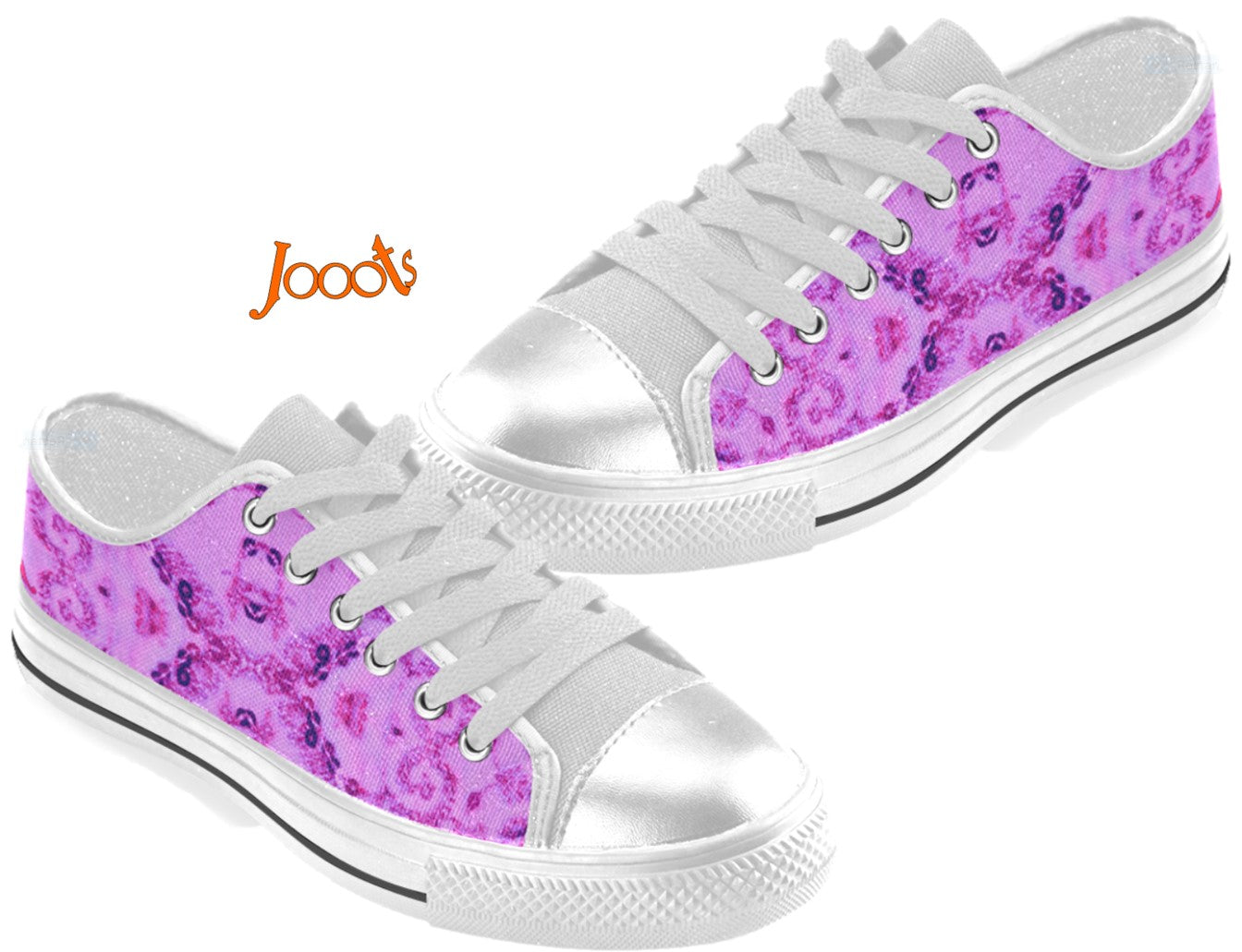 Sepatu 1901 Glitter Sneakers Designer Sneakers Girls Purple Tennis