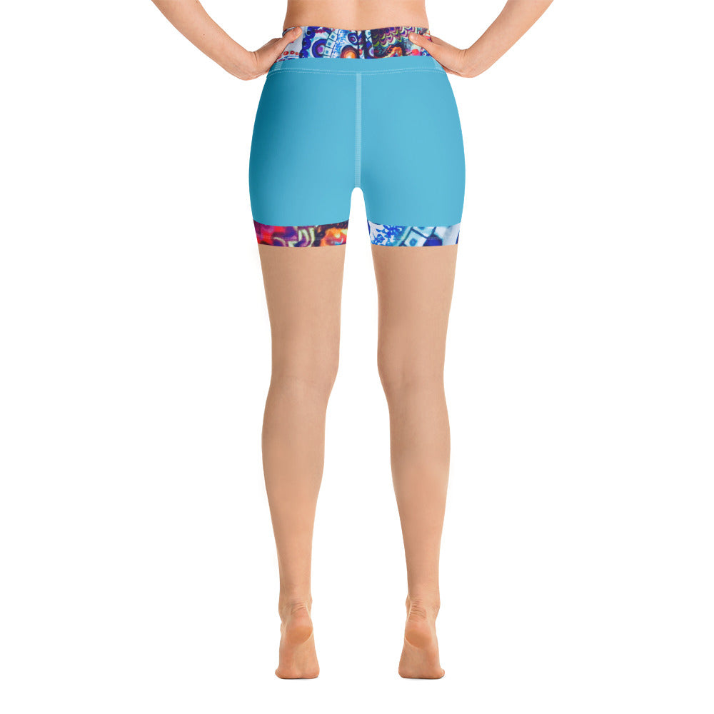 running-shorts-girls-fitness-shorts-high-waist-artikrti-batik-blue-