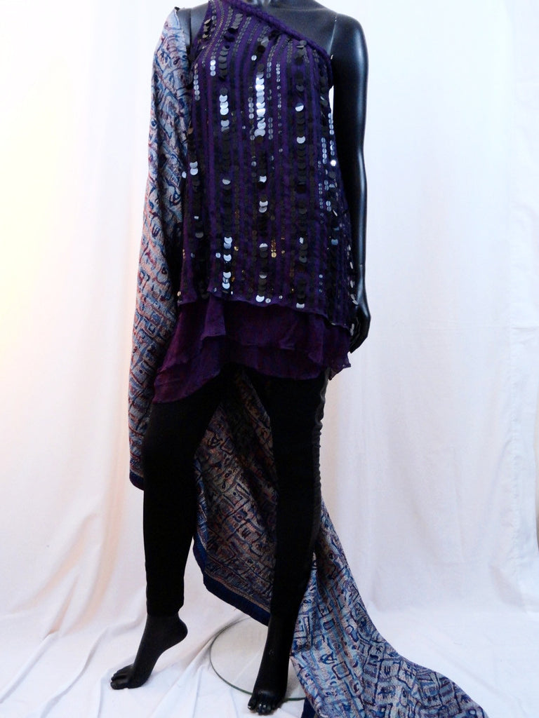 gift for women silk shawl stole wrap indian artikrti 3
