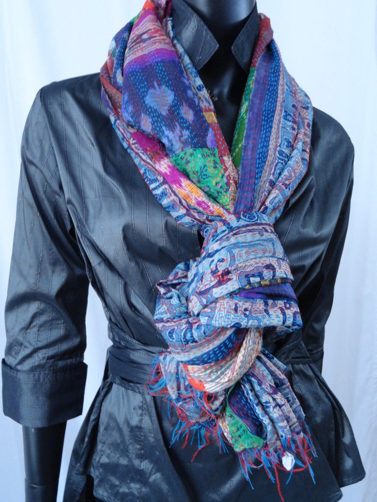gift for women silk shawl stole wrap indian artikrti 6