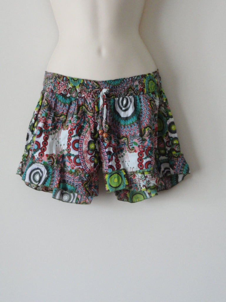 Pom pom women's summer shorts. Boho cotton shorts for that cool, saucy ...