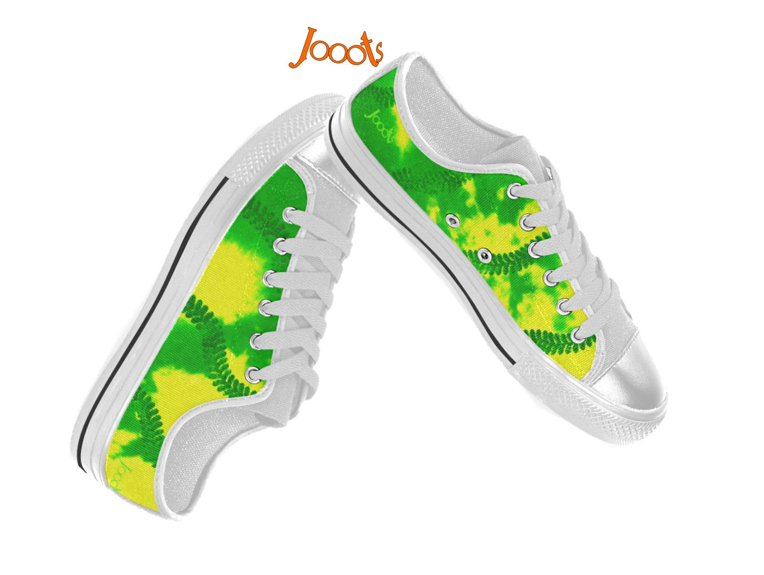 Colorful keds for Low tops neon green yellow Indian design-