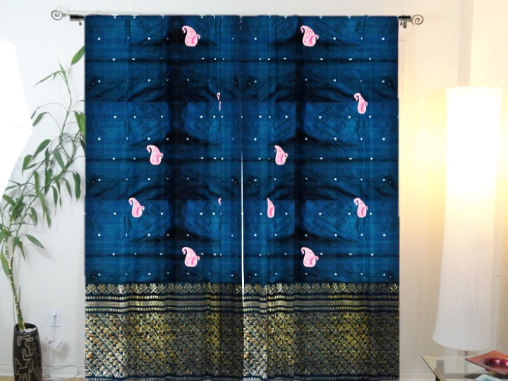 Indian curtains drapes christmas colors artikrti5