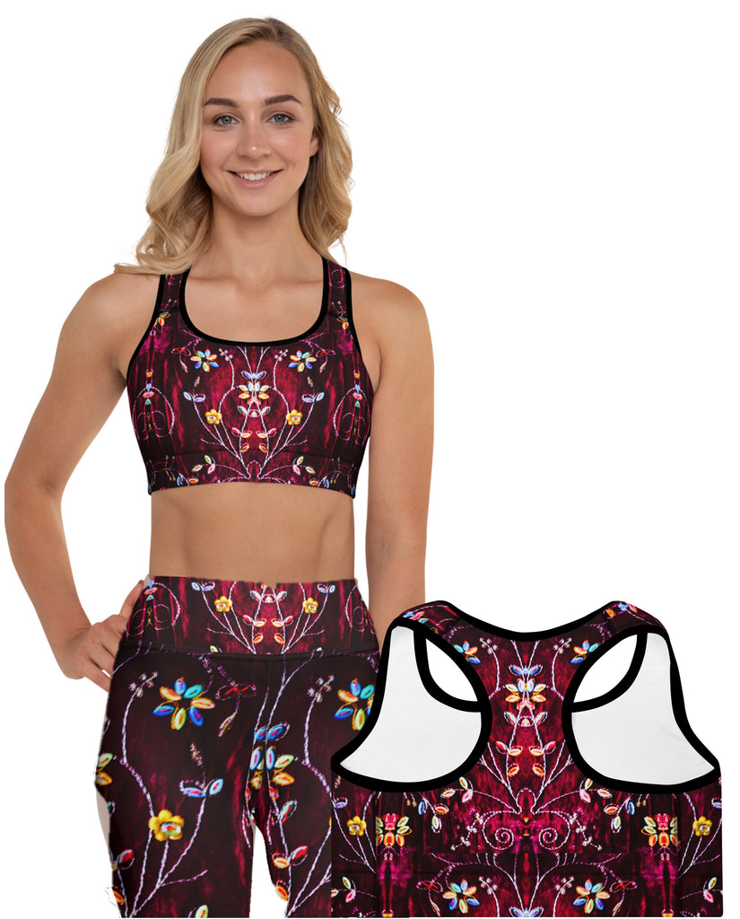 yoga-leggings-wine-colored-floral-streetwear-gym-leggings-blossoms-artikrti23