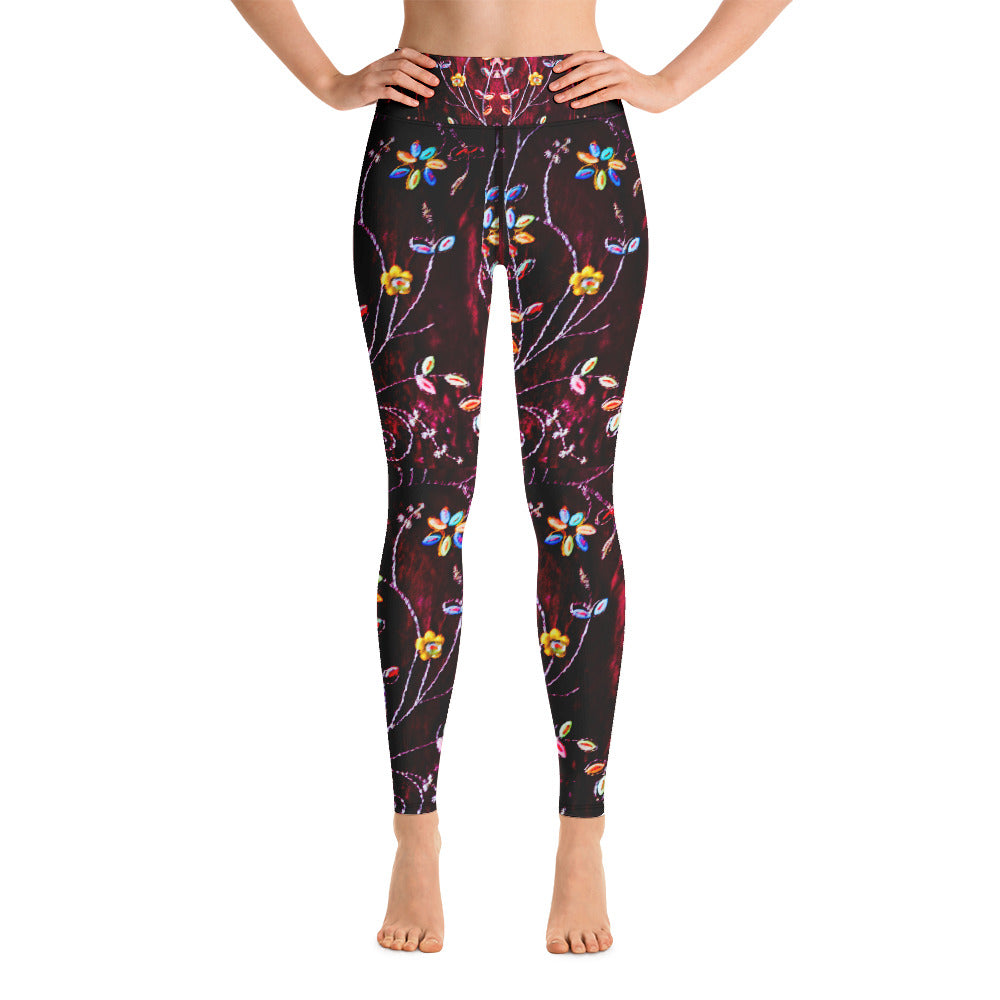 yoga-leggings-wine-colored-floral-streetwear-gym-leggings-blossoms-artikrti3