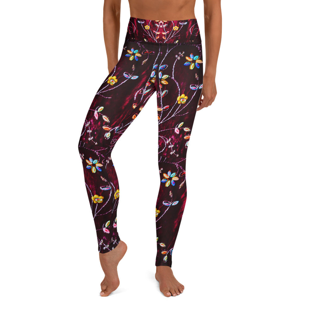 yoga-leggings-wine-colored-floral-streetwear-gym-leggings-blossoms-artikrti4