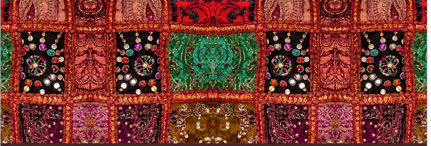 patchwork tapestry yoga mat, indian, artikrti2